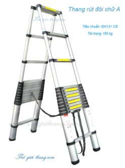 Thang nhôm rút đôi chữ A Nikita