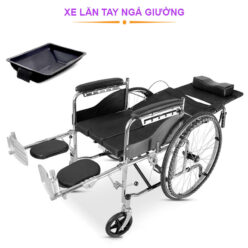 Xe lăn tay ngả giường có bô Nikita N213-1
